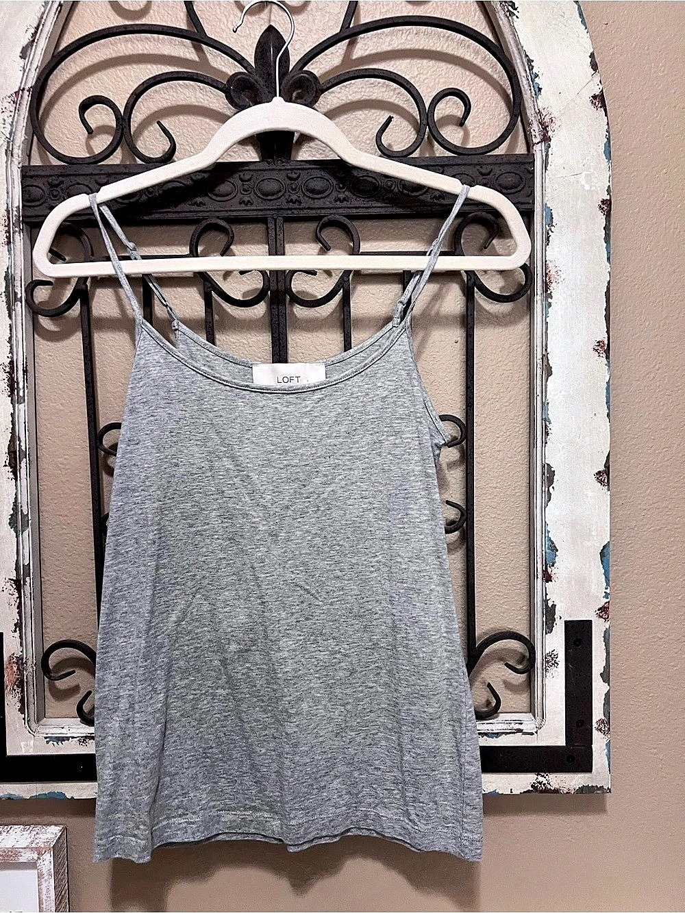 LOFT Gray Tank Top Size XS Like New
